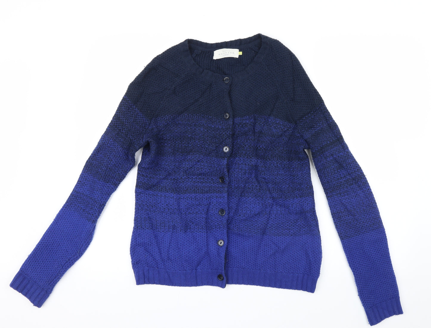 John Lewis Womens Blue  Knit Cardigan Jumper Size 12