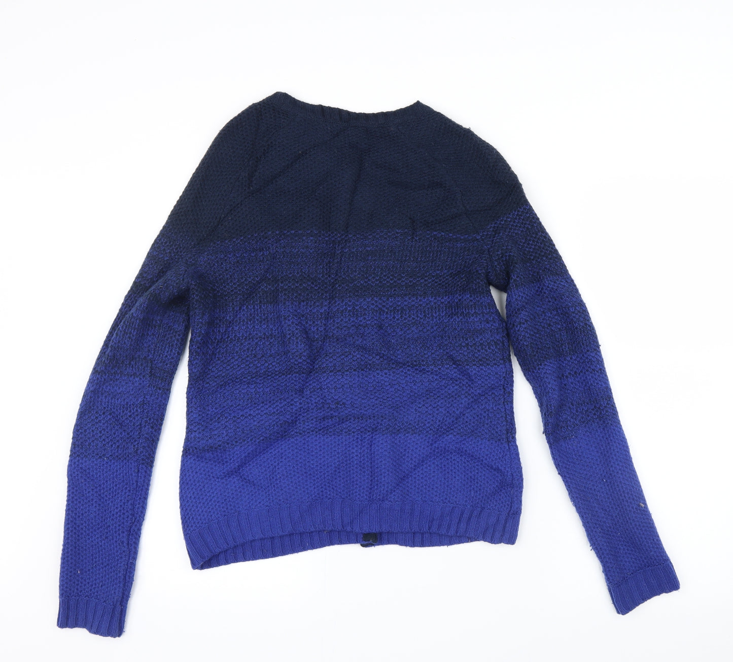 John Lewis Womens Blue  Knit Cardigan Jumper Size 12