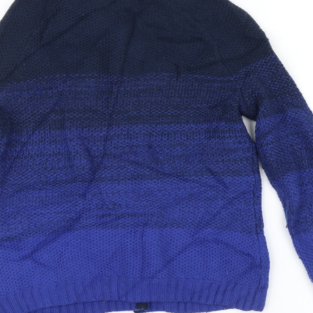 John Lewis Womens Blue  Knit Cardigan Jumper Size 12