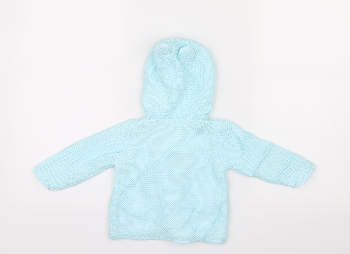 Marks and Spencer Girls Blue  Knit Jacket  Size 3-6 Months