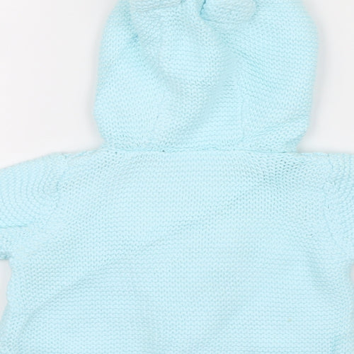 Marks and Spencer Girls Blue  Knit Jacket  Size 3-6 Months