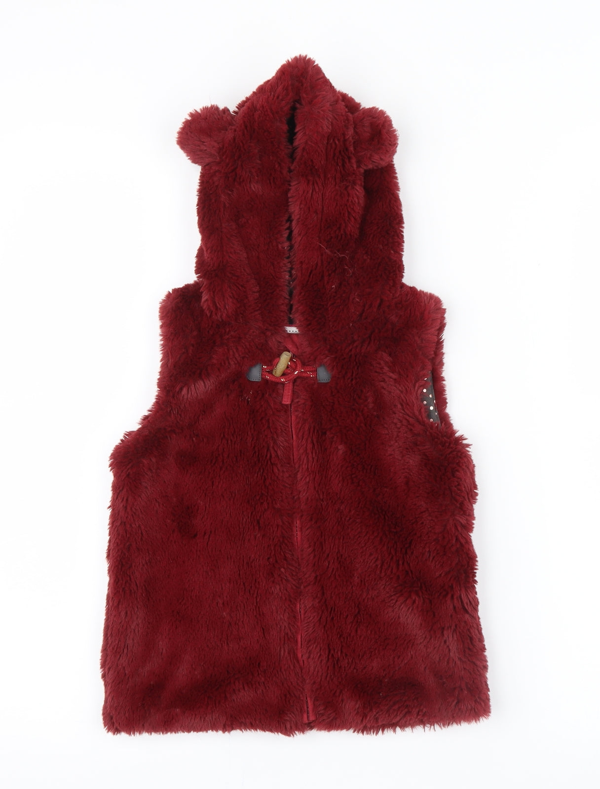 Nutmeg Girls Red   Gilet Jacket Size 4-5 Years