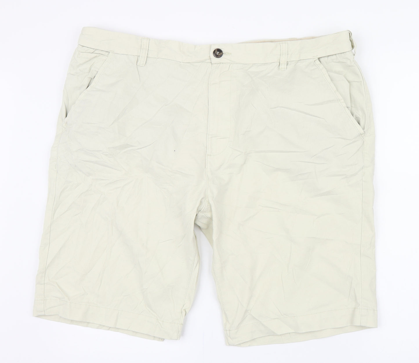 Lincoln Mens Ivory   Bermuda Shorts Size 40 in