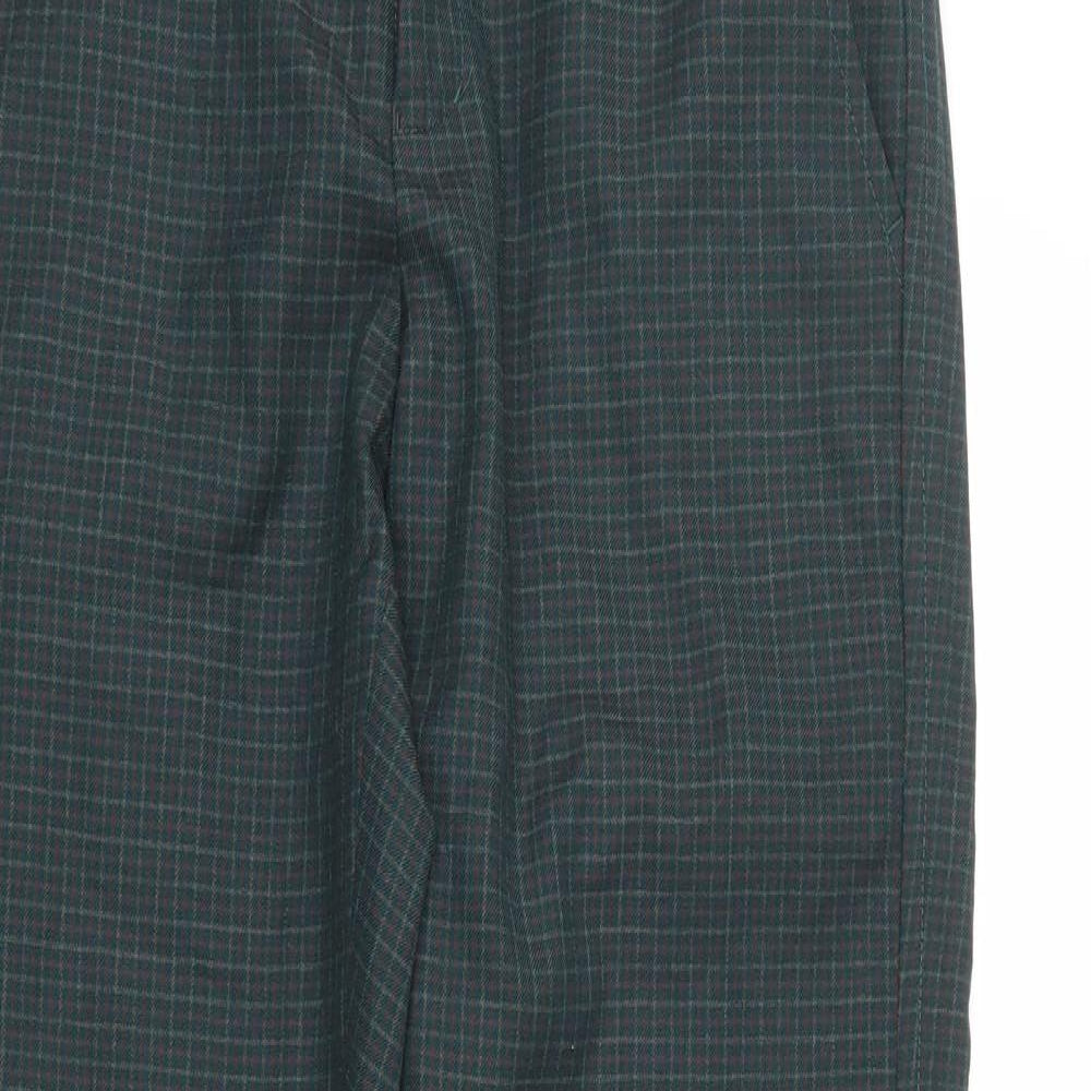 Human Woman  Womens Green Check  Trousers  Size 10 L29 in