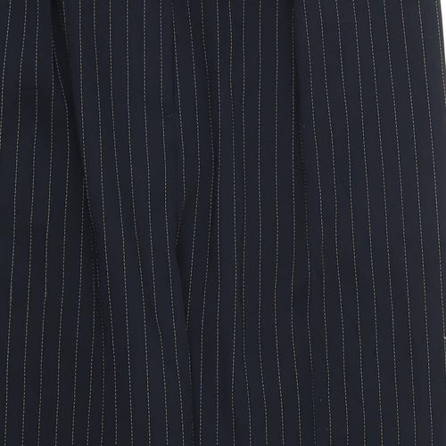 Oasis Womens White Striped  Trousers  Size 12 L27 in