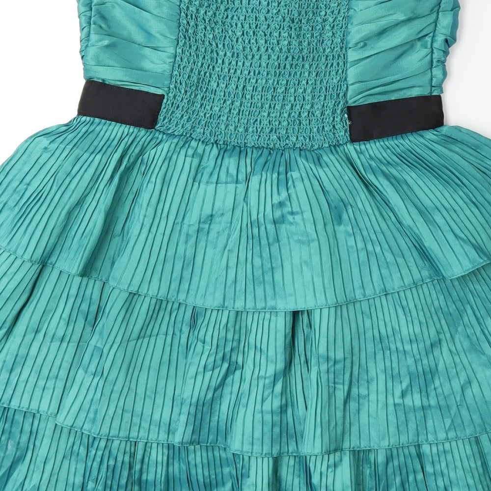 Charms Girls Green   Fit & Flare  Size 15 Years