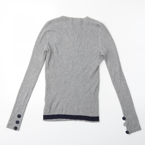 NEXT Womens Grey  Knit Pullover Jumper Size 10