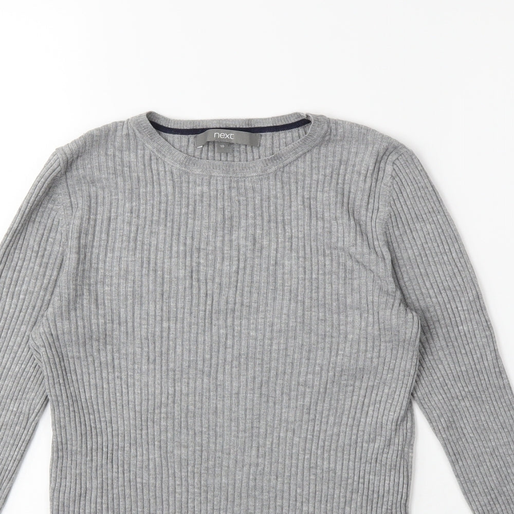 NEXT Womens Grey  Knit Pullover Jumper Size 10