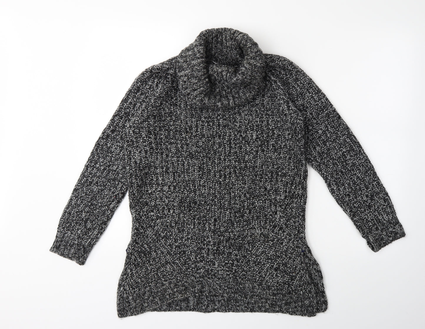 Papaya Womens Grey  Knit Pullover Jumper Size S