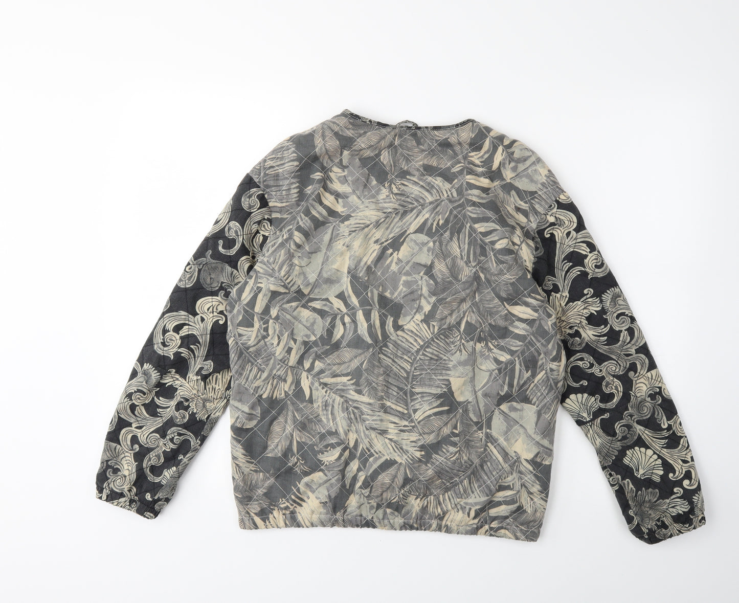 H&M Womens Black Floral  Jacket  Size 8