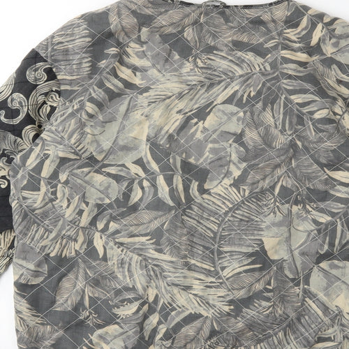 H&M Womens Black Floral  Jacket  Size 8
