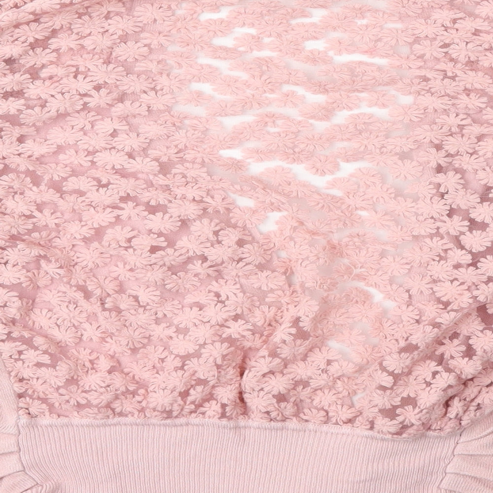 Miumi Womens Pink  Knit Cardigan Jumper Size M