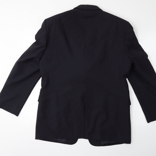 Preworn Mens Blue   Jacket Suit Jacket Size 42