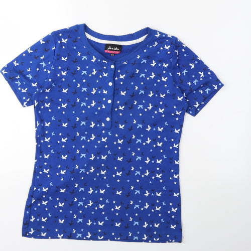 arista Womens Blue   Basic T-Shirt Size 10