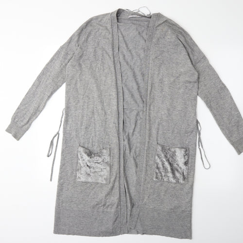 Marks and Spencer Womens Grey  Knit Cardigan Jumper Size 10