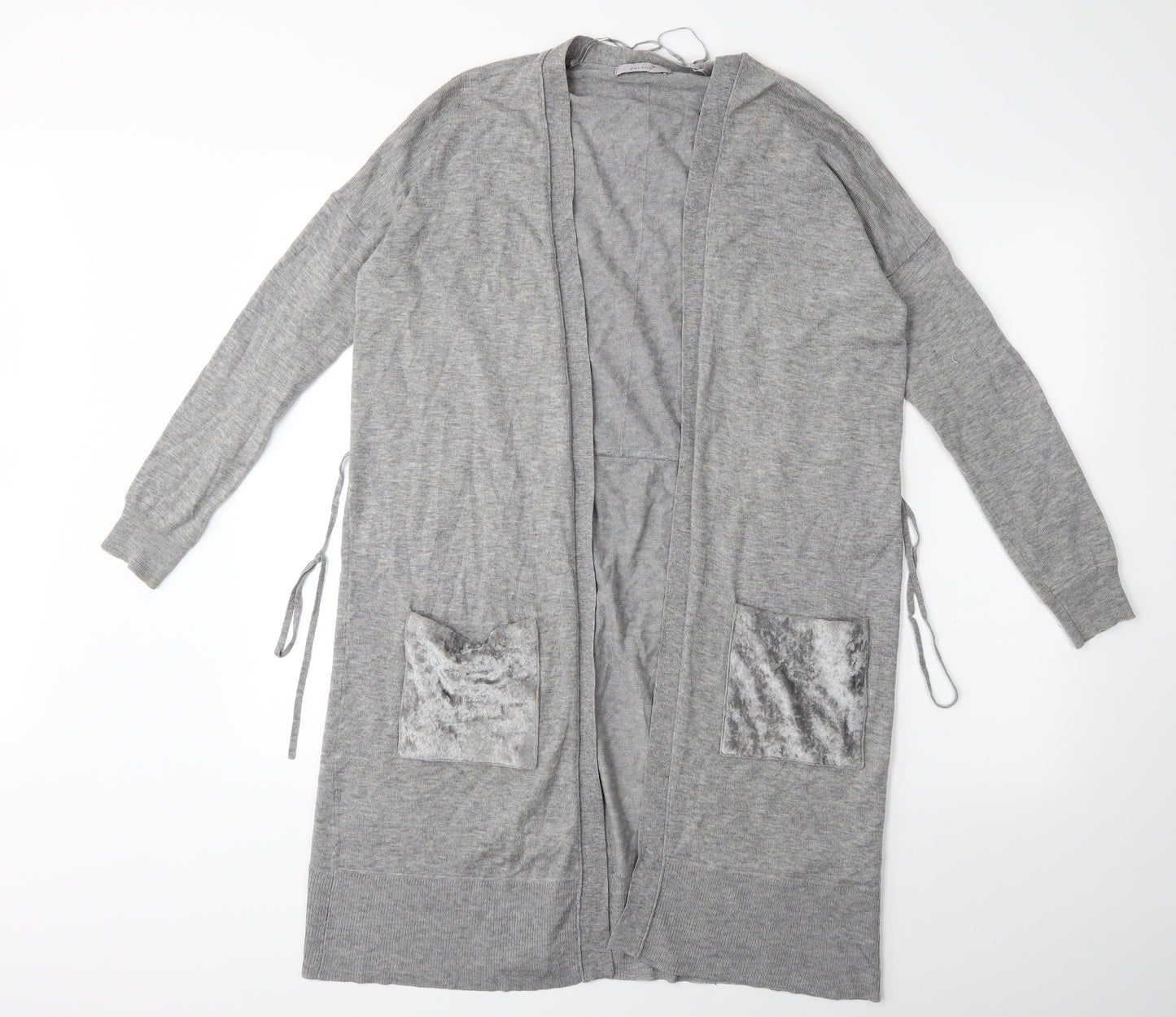 Marks and Spencer Womens Grey  Knit Cardigan Jumper Size 10