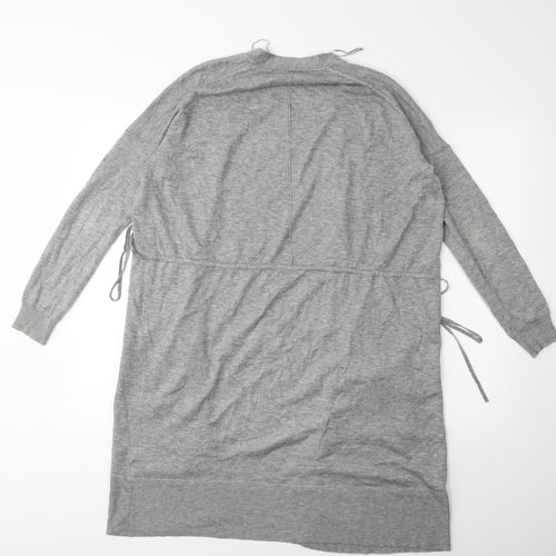 Marks and Spencer Womens Grey  Knit Cardigan Jumper Size 10