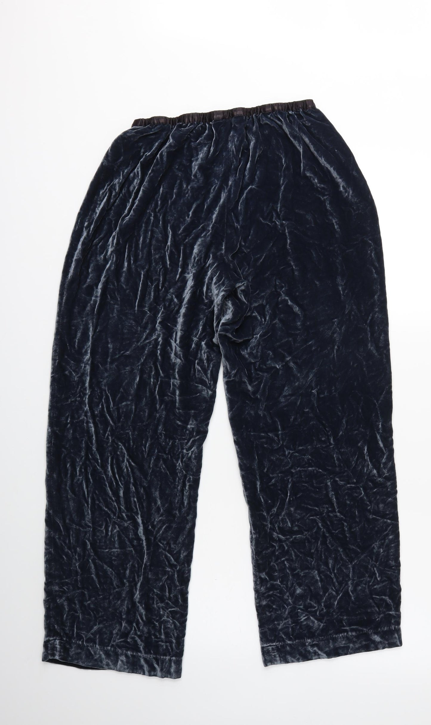 Racing Green Womens Blue  Velour Trousers  Size 12 L26 in