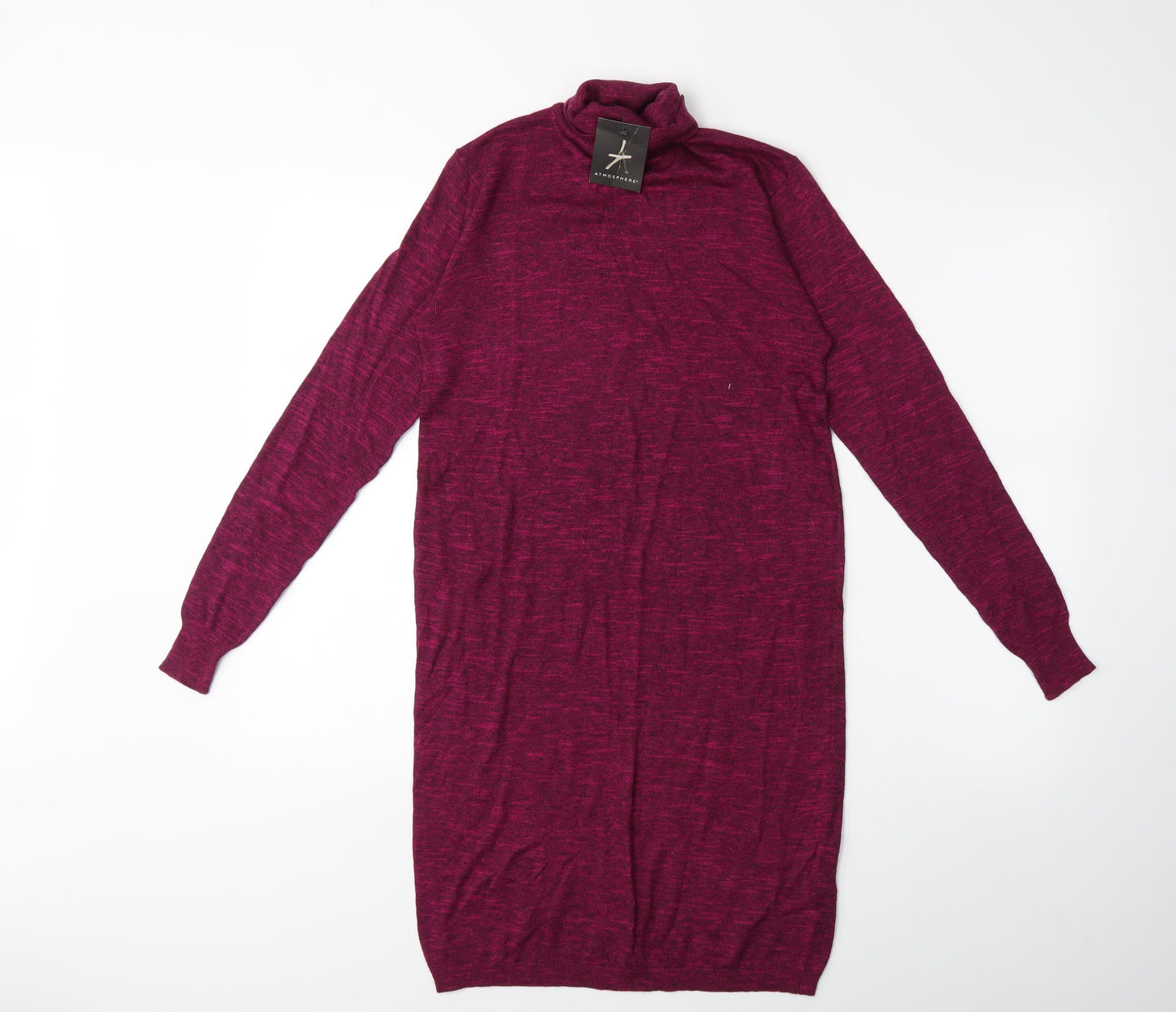 Atmosphere Womens Purple  Knit Jumper Dress  Size 8