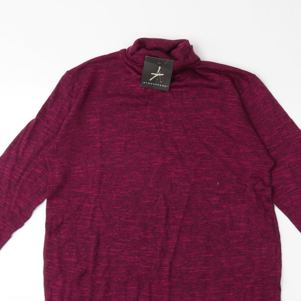 Atmosphere Womens Purple  Knit Jumper Dress  Size 8