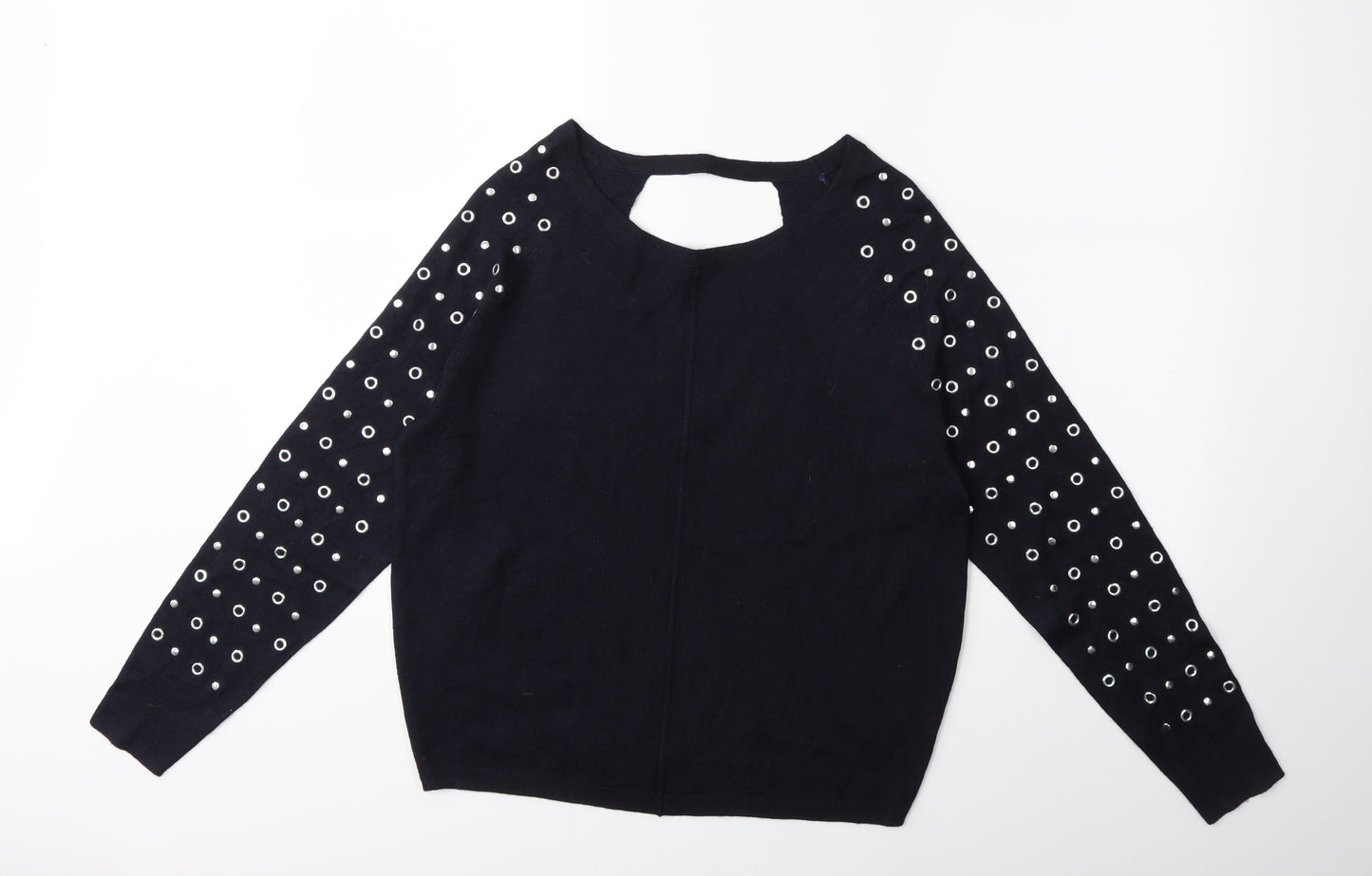George Womens Blue  Knit Pullover Jumper Size 12