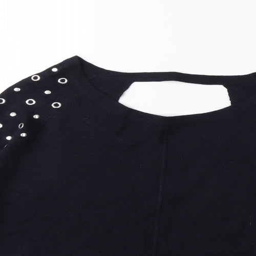 George Womens Blue  Knit Pullover Jumper Size 12