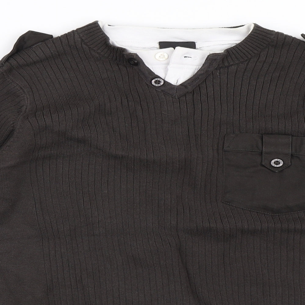 NEXT Boys Grey   Pullover Jumper Size 11 Years