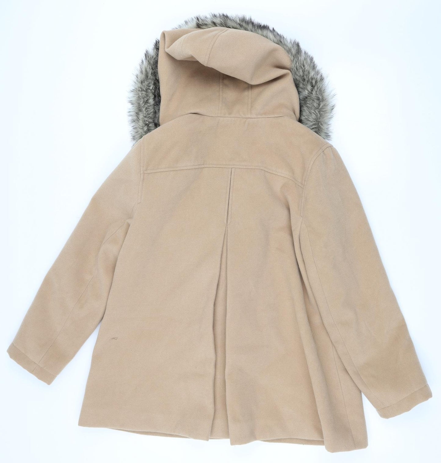 Papaya Womens Beige   Overcoat Coat Size 14