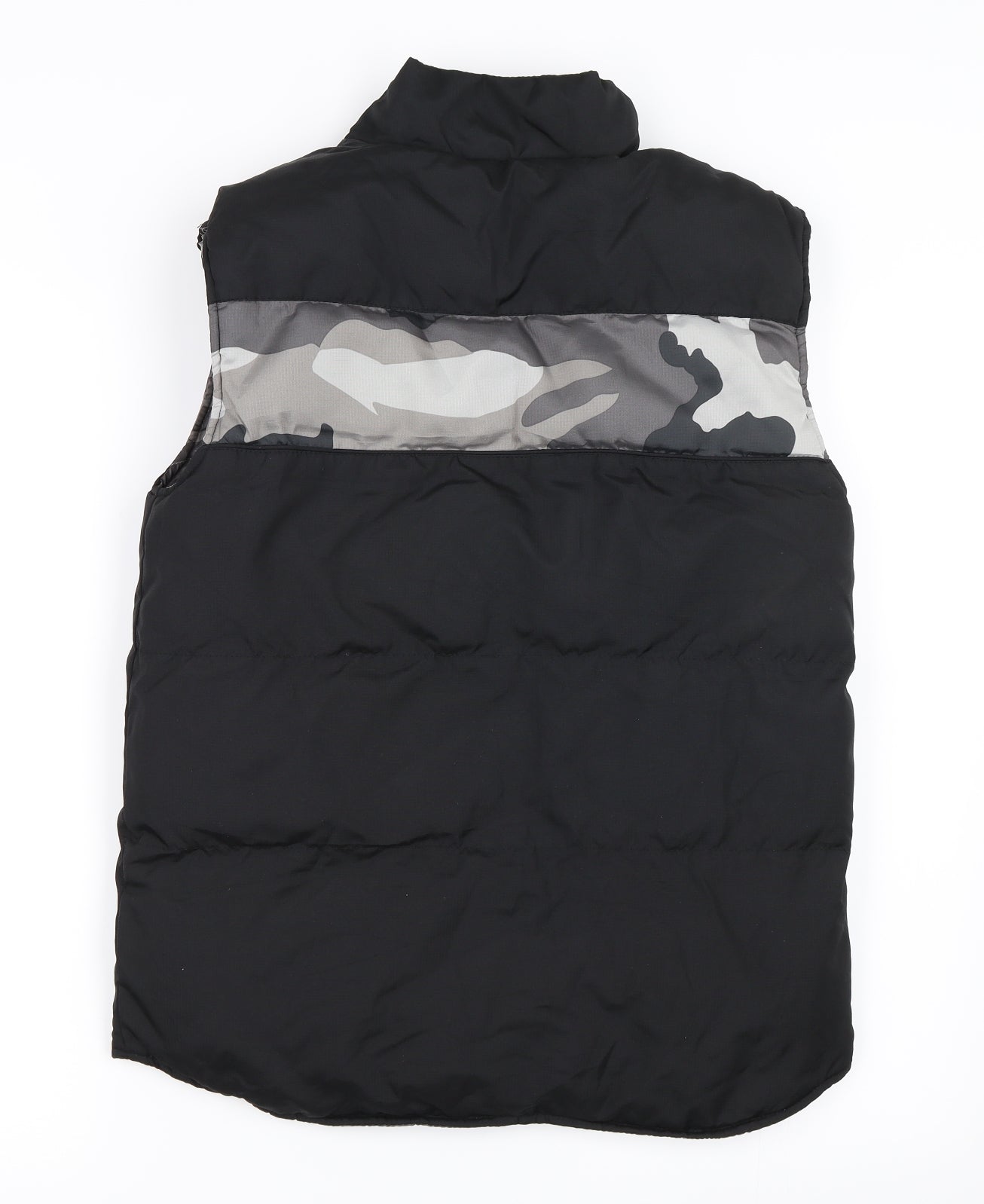 Urban Outlaws Boys Black Camouflage  Gilet Coat Size 8-9 Years