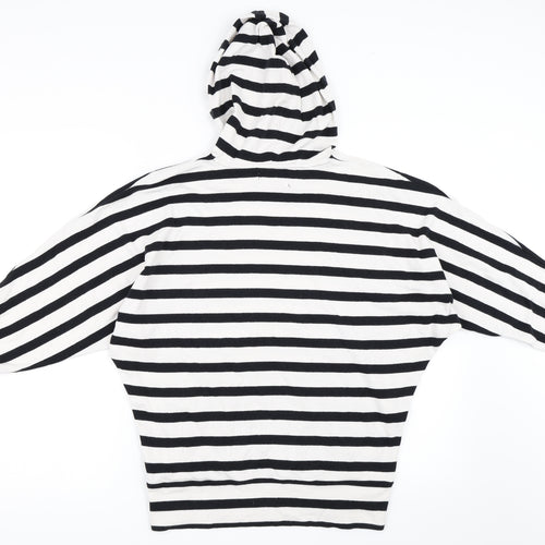 Indigo Girls White Striped  Pullover Hoodie Size 12 Years