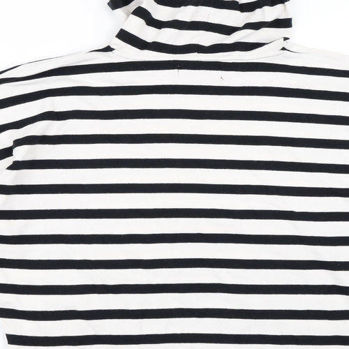 Indigo Girls White Striped  Pullover Hoodie Size 12 Years