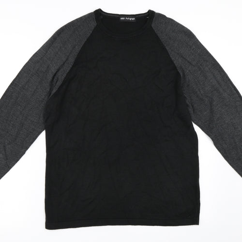 Marks and Spencer Mens Black   Pullover Jumper Size S