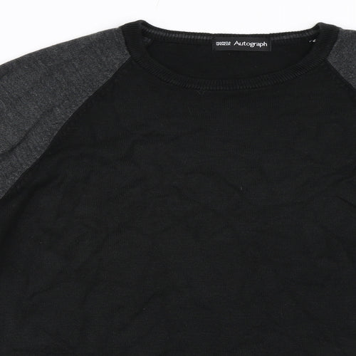 Marks and Spencer Mens Black   Pullover Jumper Size S