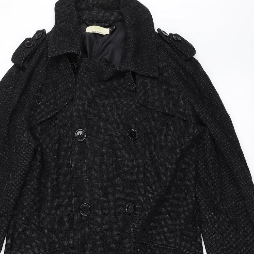 Topman Mens Grey   Overcoat Coat Size M