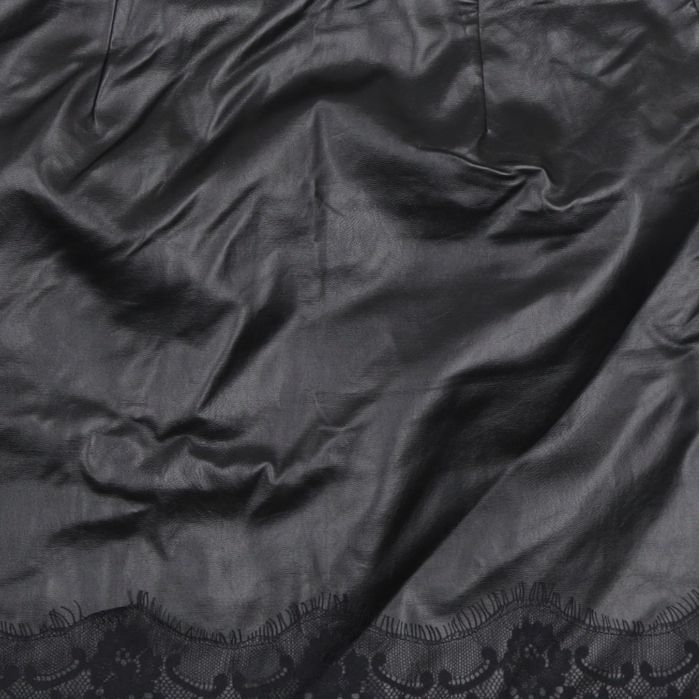 Missguided Womens Black   Mini Skirt Size 8