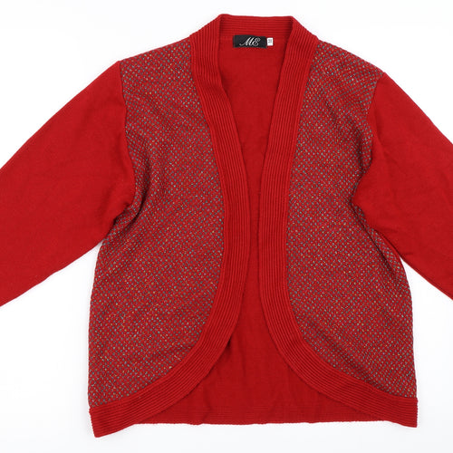 Preworn Womens Red   Cardigan Jumper Size M