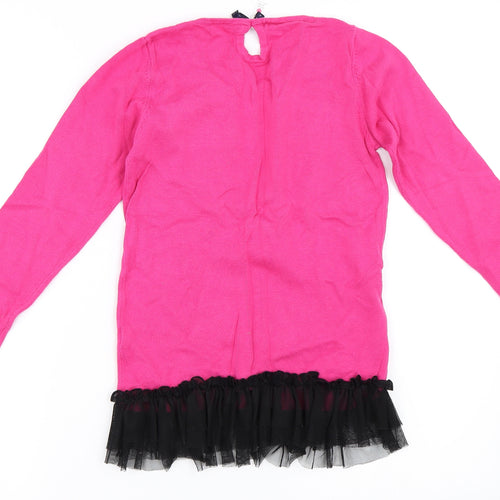 YD Girls Pink   Pullover Jumper Size 11-12 Years