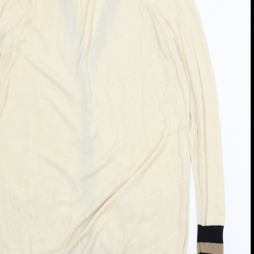Christina Womens Beige   Cardigan Jumper Size L