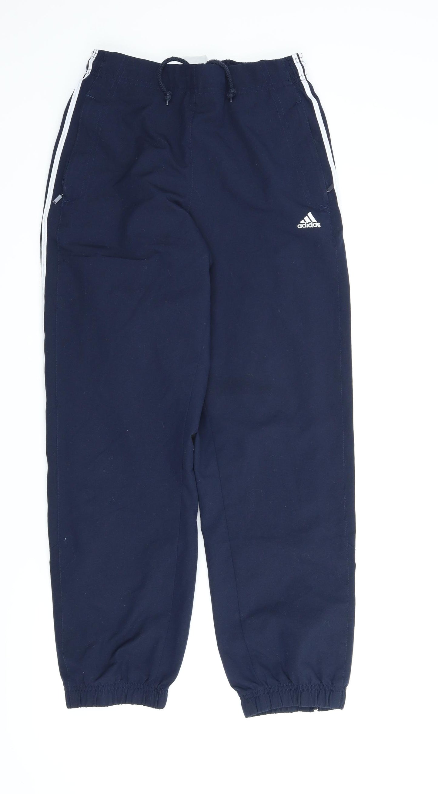 adidas Womens Blue   Track Pants Trousers Size 10 L28 in