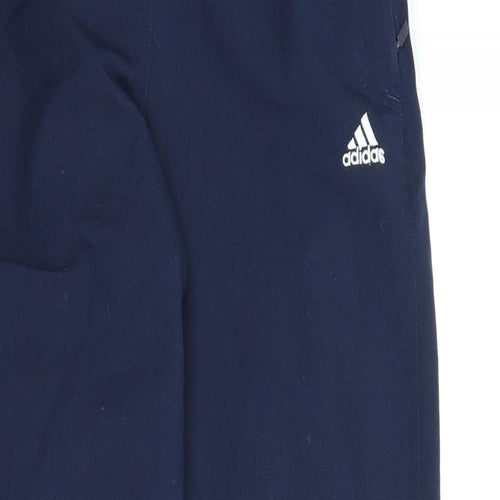 adidas Womens Blue   Track Pants Trousers Size 10 L28 in