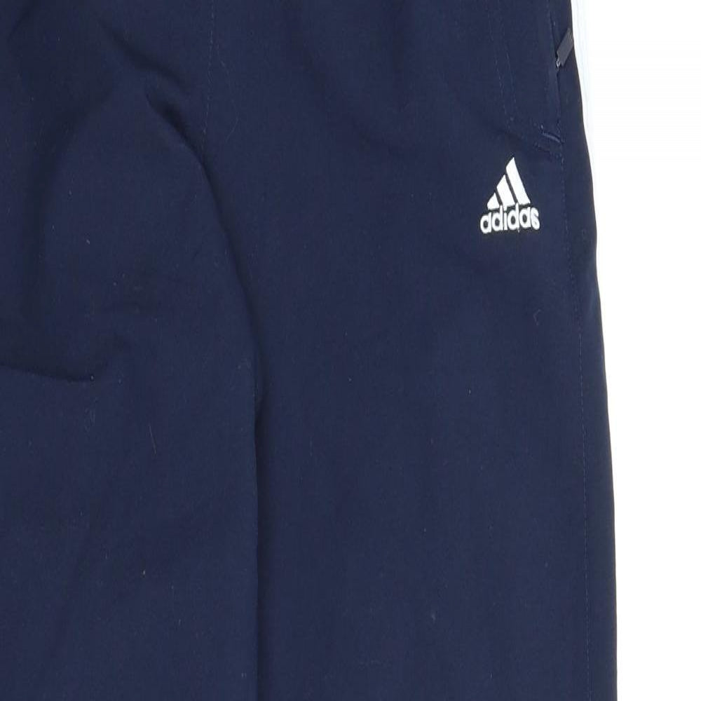 adidas Womens Blue   Track Pants Trousers Size 10 L28 in