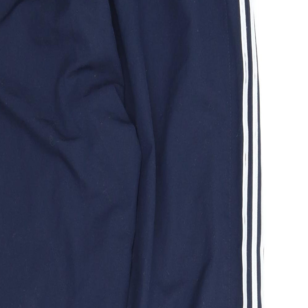 adidas Womens Blue   Track Pants Trousers Size 10 L28 in