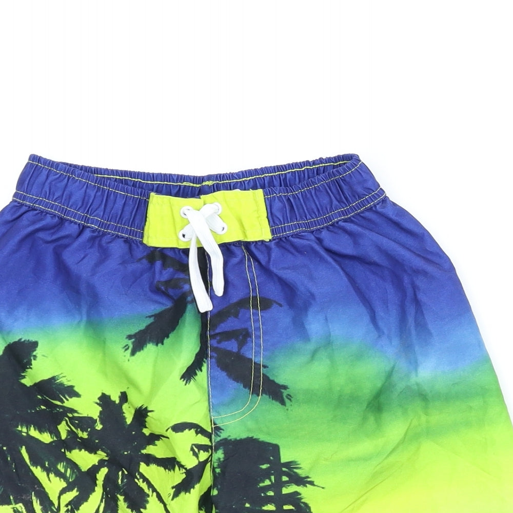 URB Boys Blue   Bermuda Shorts Size 11-12 Years - Tropical