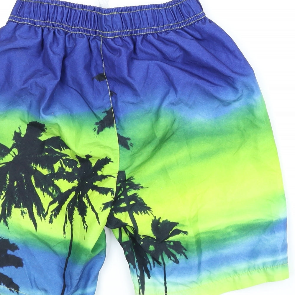 URB Boys Blue   Bermuda Shorts Size 11-12 Years - Tropical