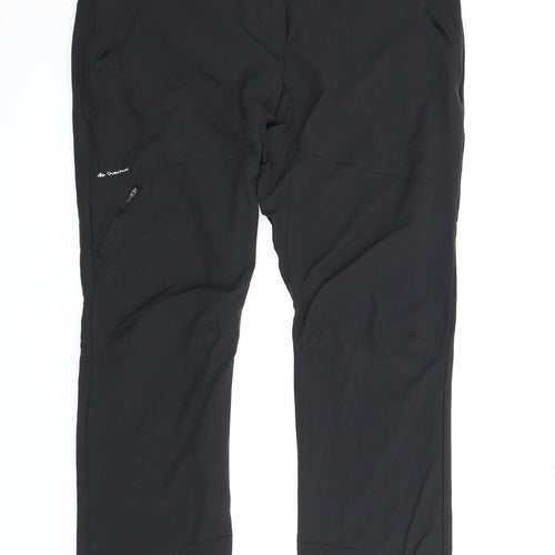 DECATHLON Mens Black   Track Pants Trousers Size M L32 in