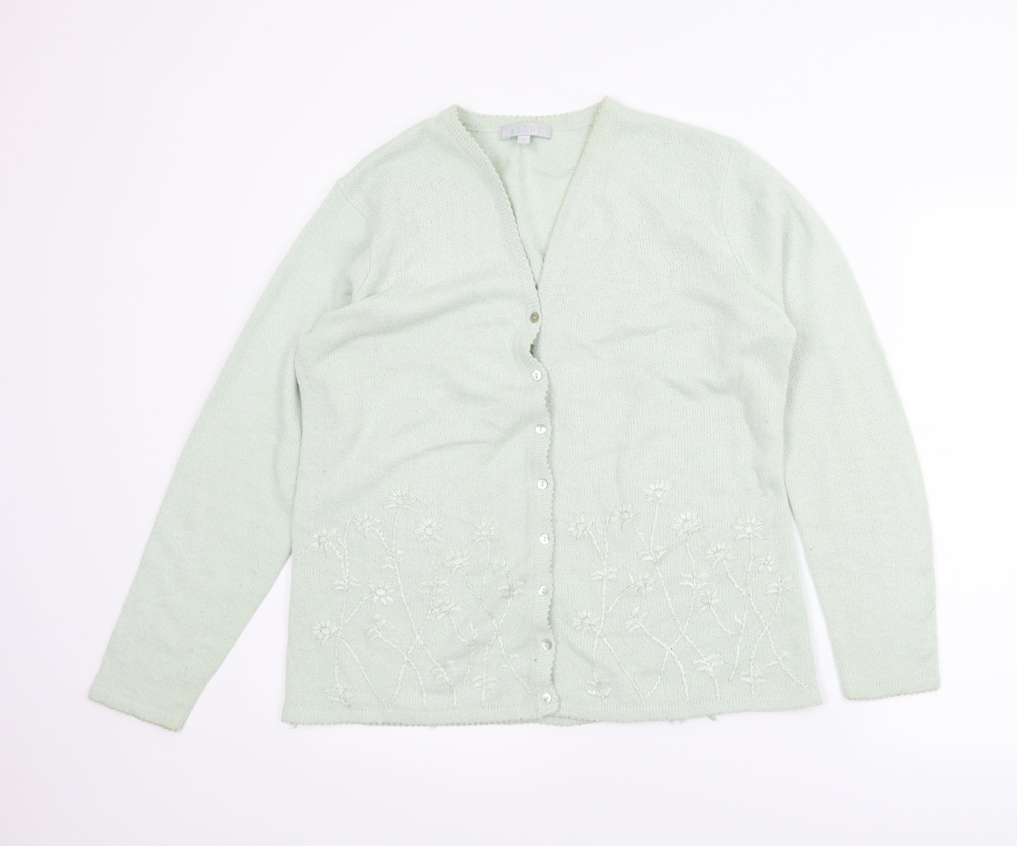Alibi Womens Green   Cardigan Jumper Size 18