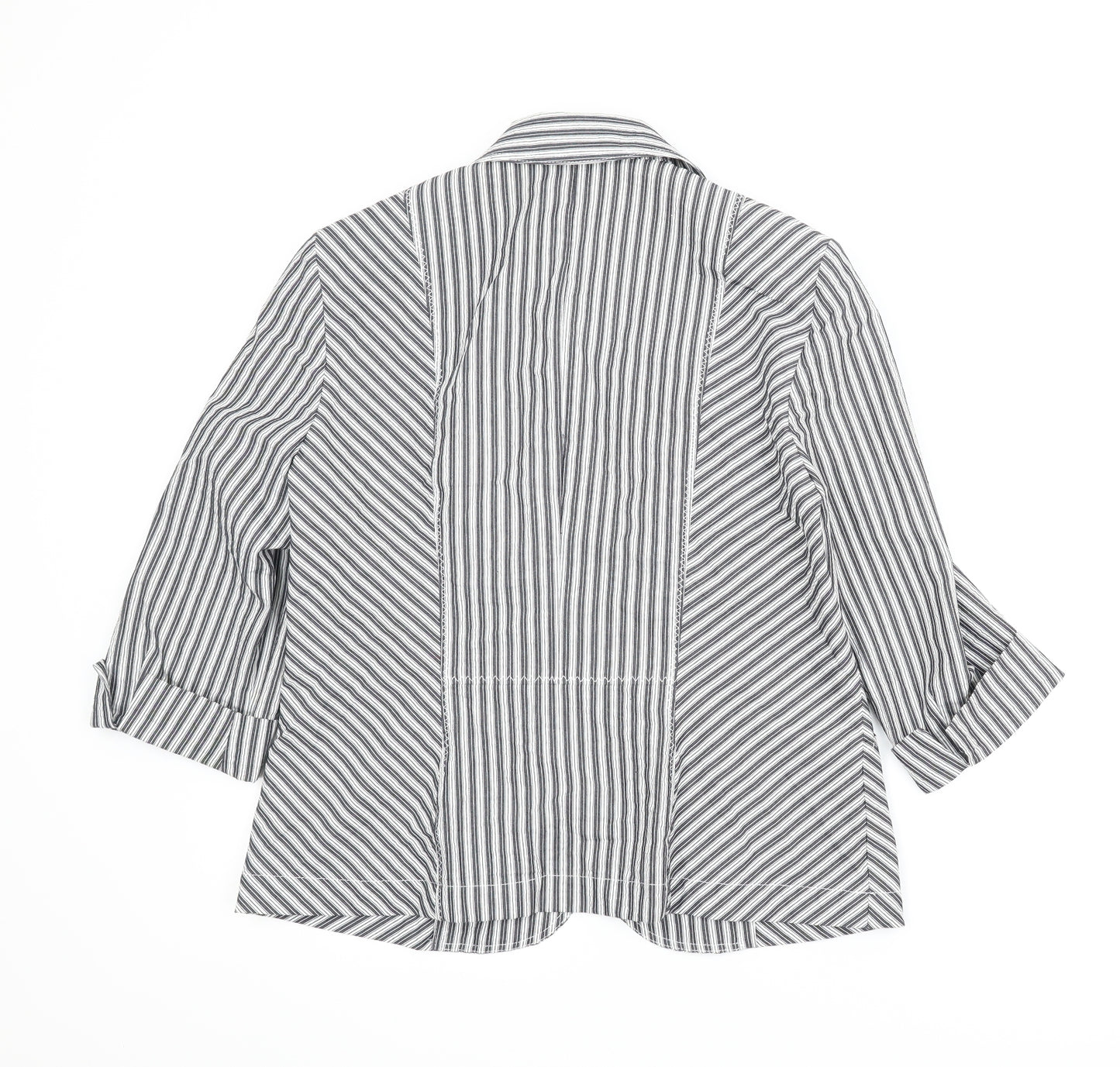 FSR Womens Grey Striped  Jacket  Size M