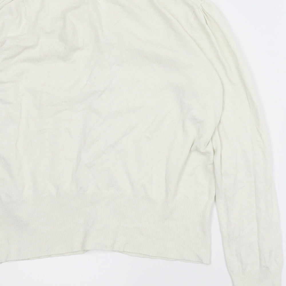 M&S Womens Ivory   Cardigan Jumper Size 12