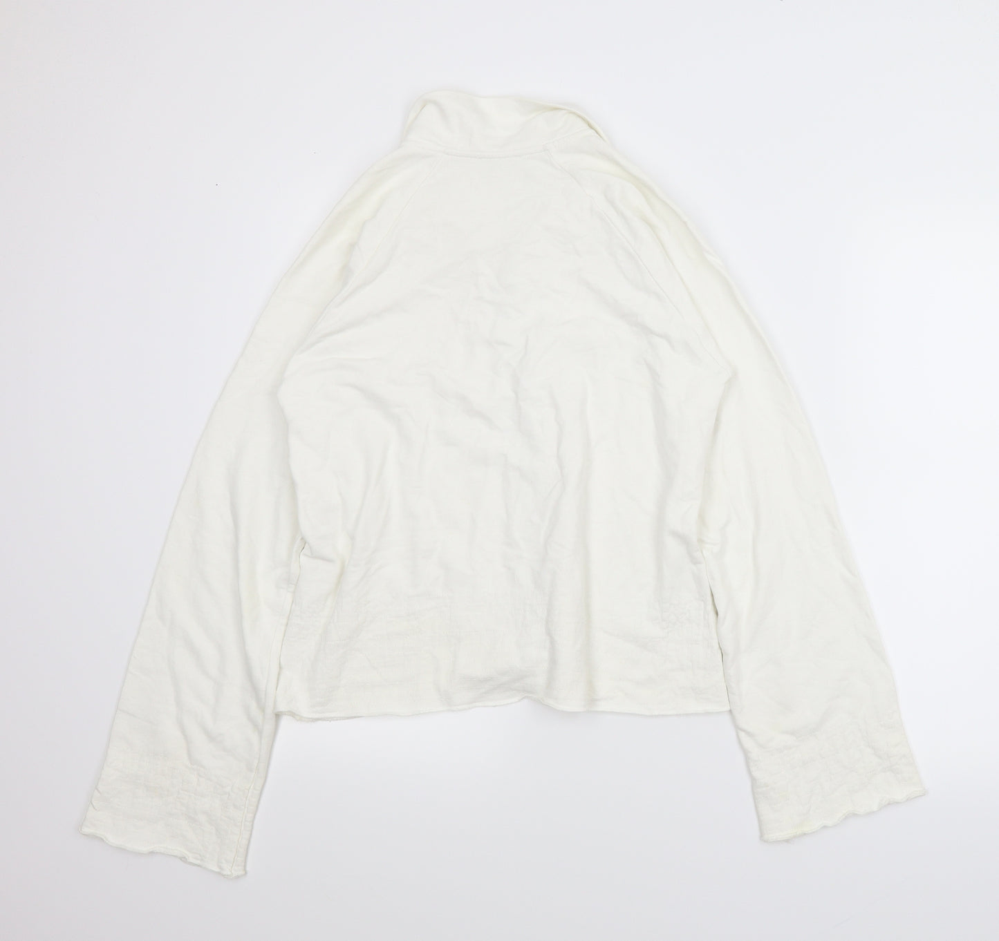 Active Womens White   Full Zip Jumper Size 12