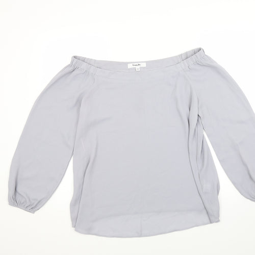 Simply Be Womens Grey   Basic Blouse Size 12